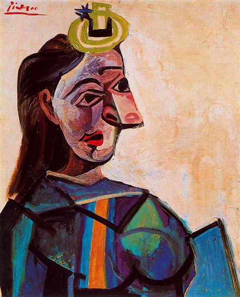 Pablo Picasso Oil Painting Bust Of A Woman Female Bust Dora Maar